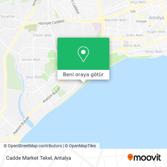 Cadde Market Tekel harita