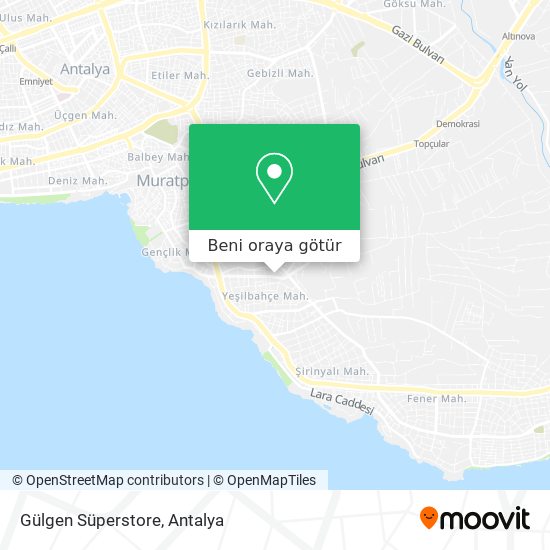 Gülgen Süperstore harita