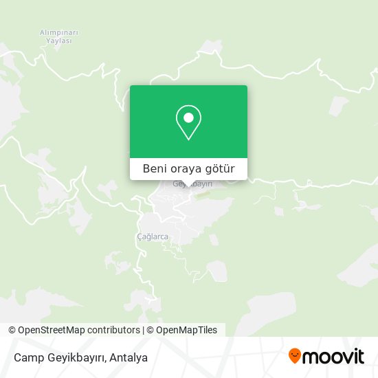 Camp Geyikbayırı harita