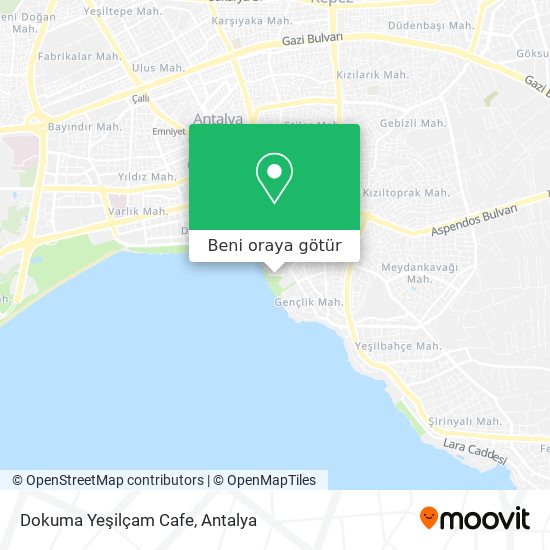 Dokuma Yeşilçam Cafe harita