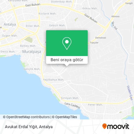 Avukat Erdal Yiğit harita