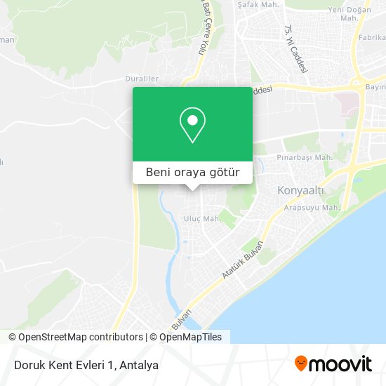 Doruk Kent Evleri 1 harita