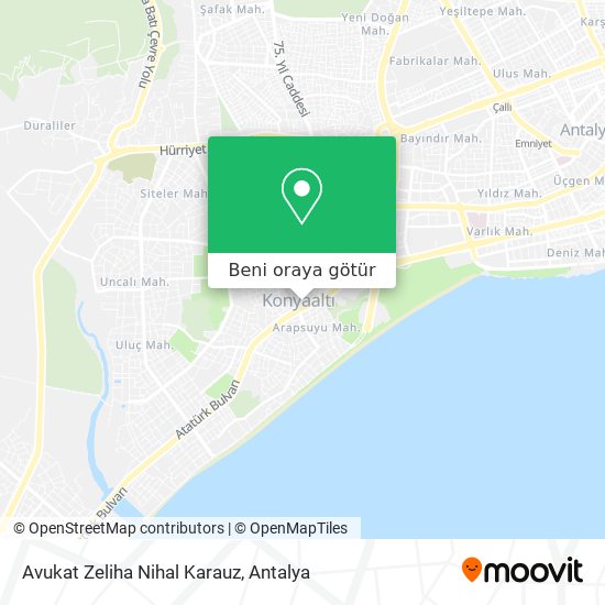 Avukat Zeliha Nihal Karauz harita