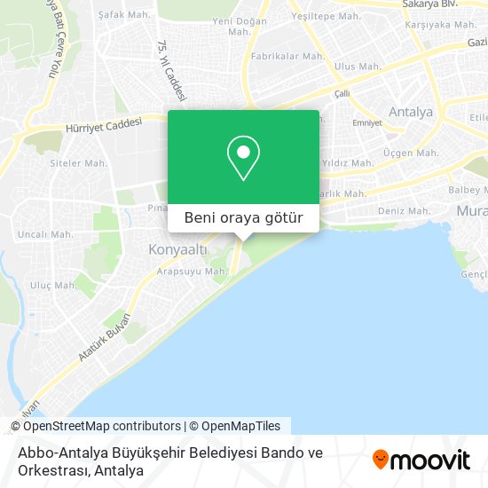 Abbo-Antalya Büyükşehir Belediyesi Bando ve Orkestrası harita