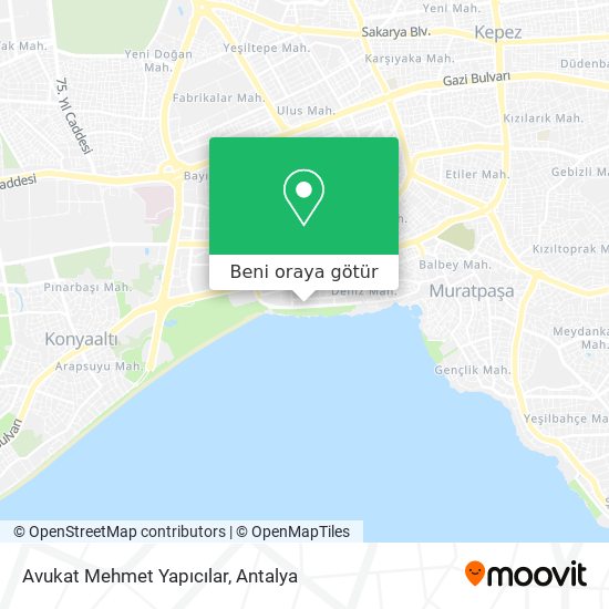 Avukat Mehmet Yapıcılar harita