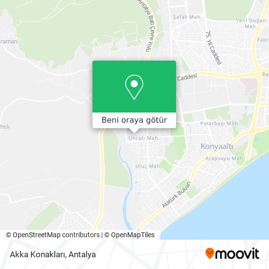 Akka Konakları harita