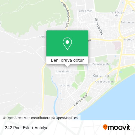 242 Park Evleri harita