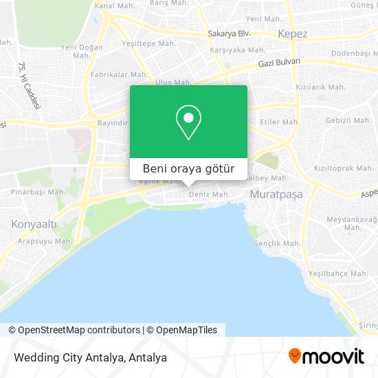 Wedding City Antalya harita