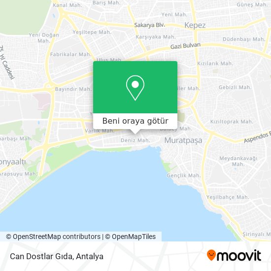 Can Dostlar Gıda harita