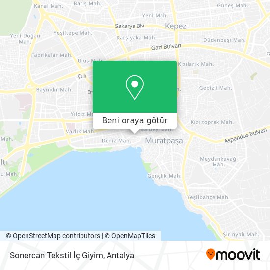 Sonercan Tekstil İç Giyim harita