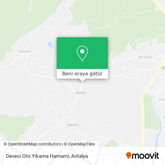 Deveci Oto Yikama Hamami harita