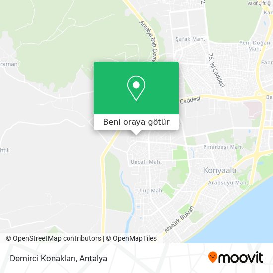Demirci Konakları harita