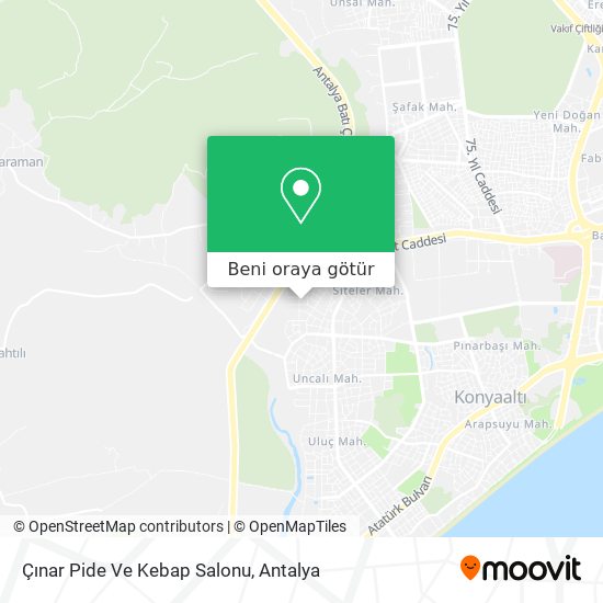 Çınar Pide Ve Kebap Salonu harita