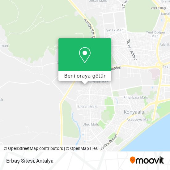 Erbaş Sitesi harita