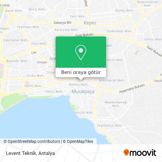 Levent Teknik harita