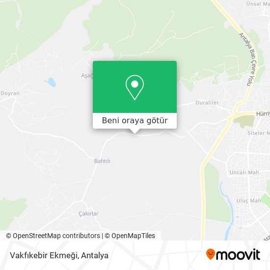 Vakfıkebir Ekmeği harita