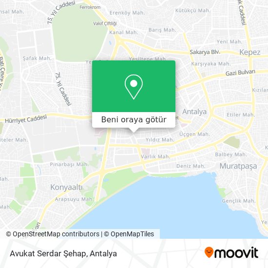 Avukat Serdar Şehap harita