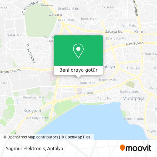 Yağmur Elektronik harita