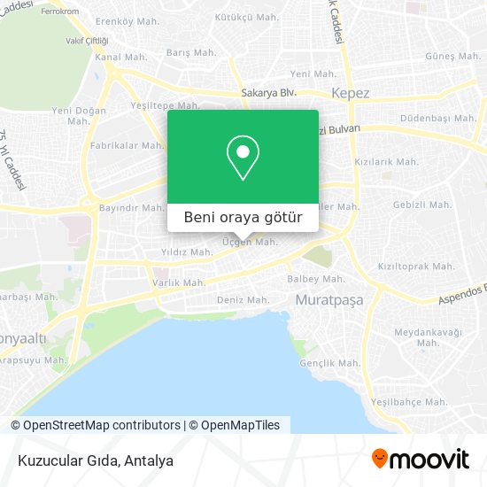 Kuzucular Gıda harita
