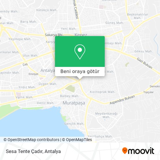 Sesa Tente Çadır harita