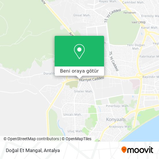Doğal Et Mangal harita