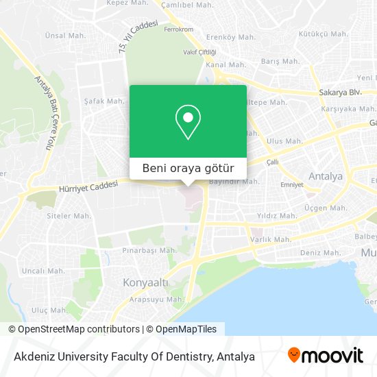 Akdeniz University Faculty Of Dentistry harita