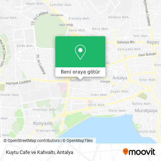 Kuytu Cafe ve Kahvaltı harita
