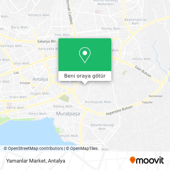 Yamanlar Market harita