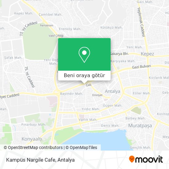 Kampüs Nargile Cafe harita