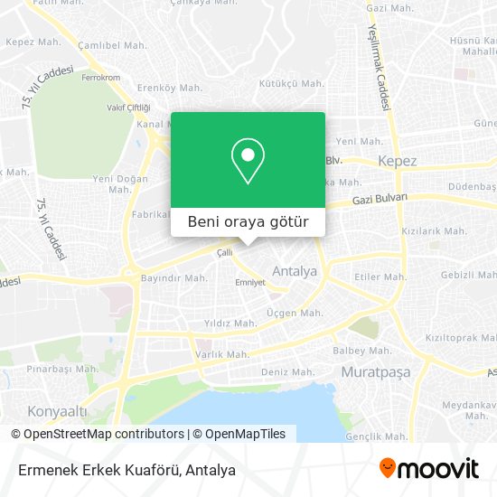 Ermenek Erkek Kuaförü harita
