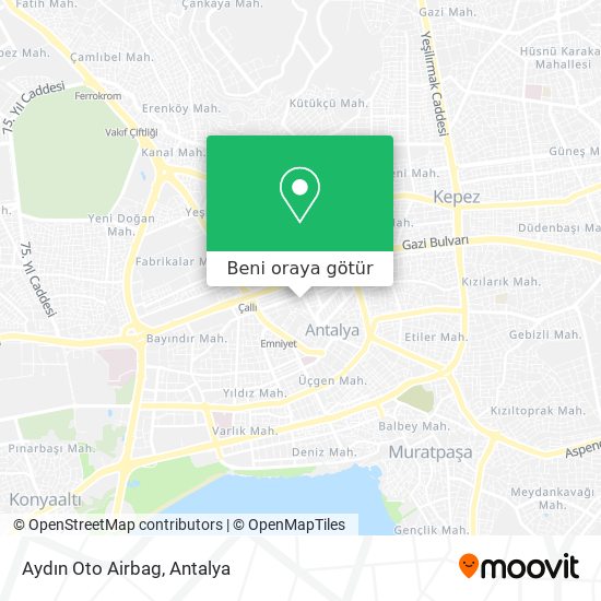 Aydın Oto Airbag harita
