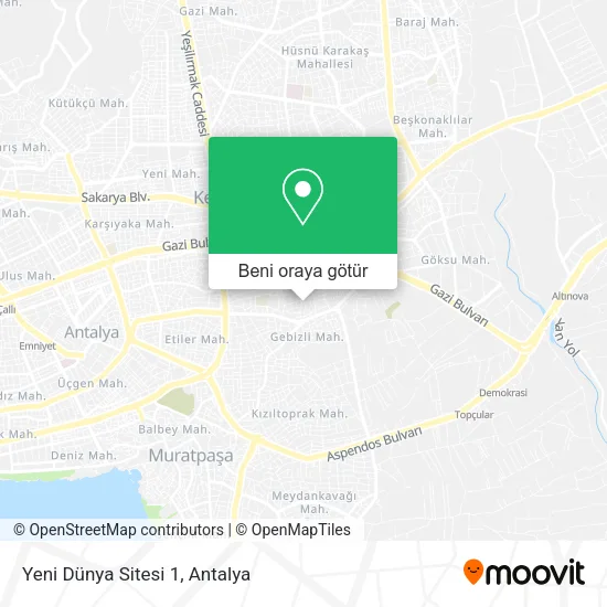 Yeni Dünya Sitesi 1 harita