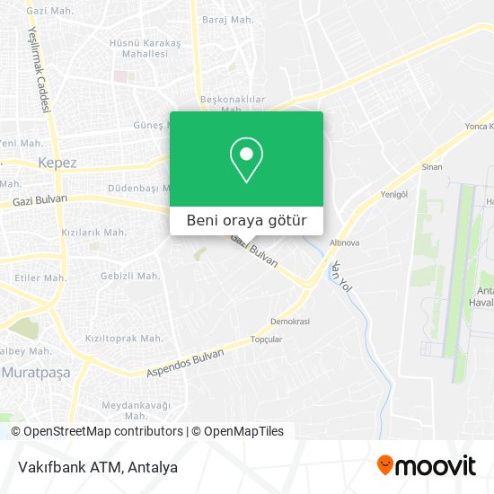 Vakıfbank ATM harita