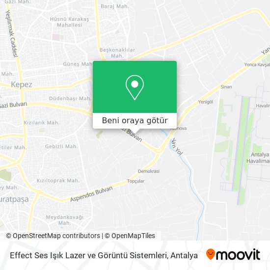 Effect Ses Işık Lazer ve Görüntü Sistemleri harita