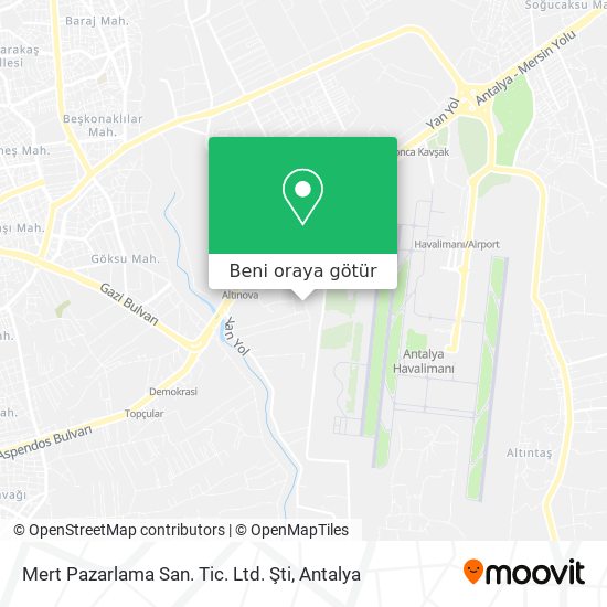 Mert Pazarlama San. Tic. Ltd. Şti harita