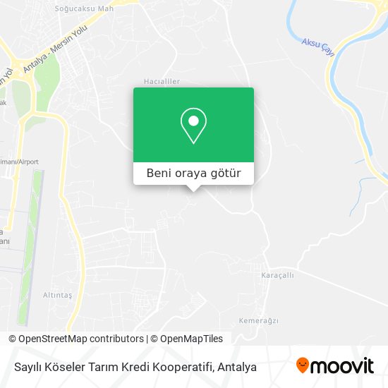 Sayılı Köseler Tarım Kredi Kooperatifi harita