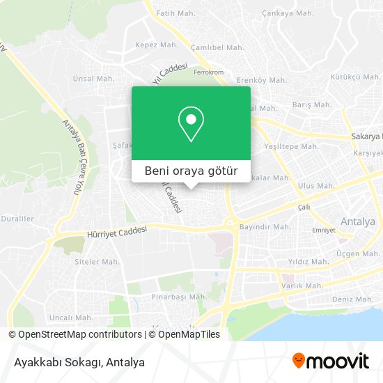 Ayakkabı Sokagı harita