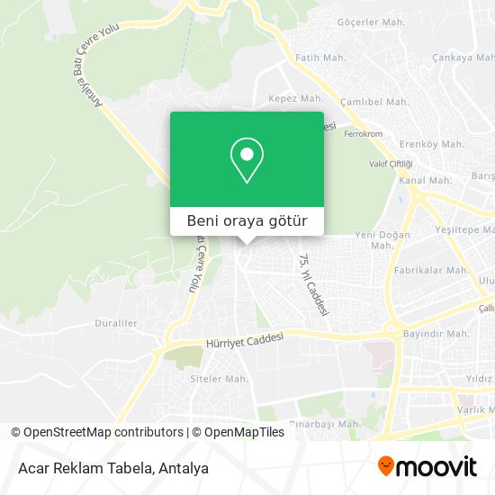 Acar Reklam Tabela harita