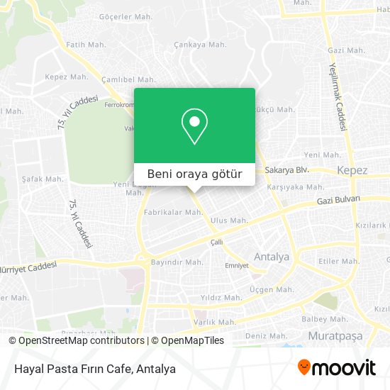 Hayal Pasta Fırın Cafe harita
