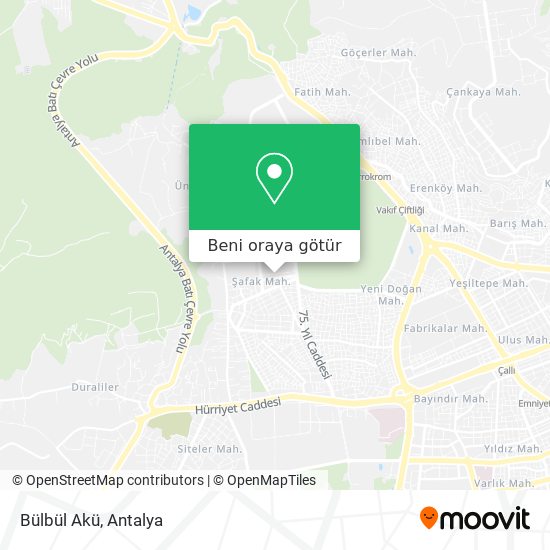 Bülbül Akü harita