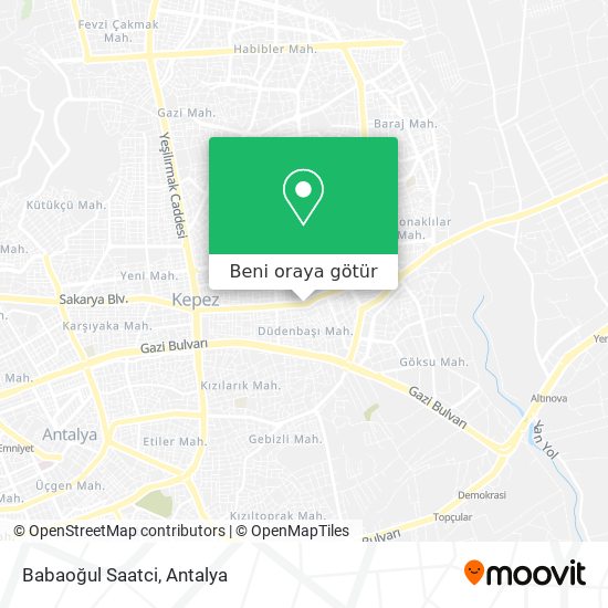 Babaoğul Saatci harita
