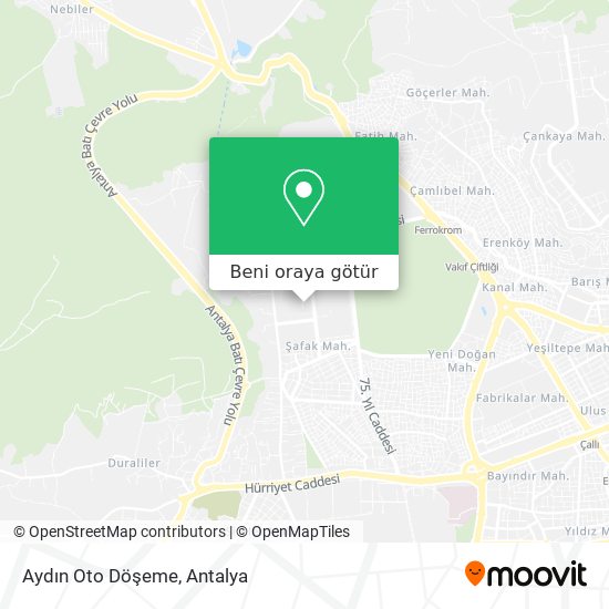 Aydın Oto Döşeme harita