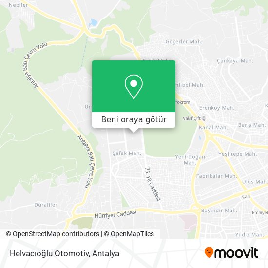 Helvacıoğlu Otomotiv harita