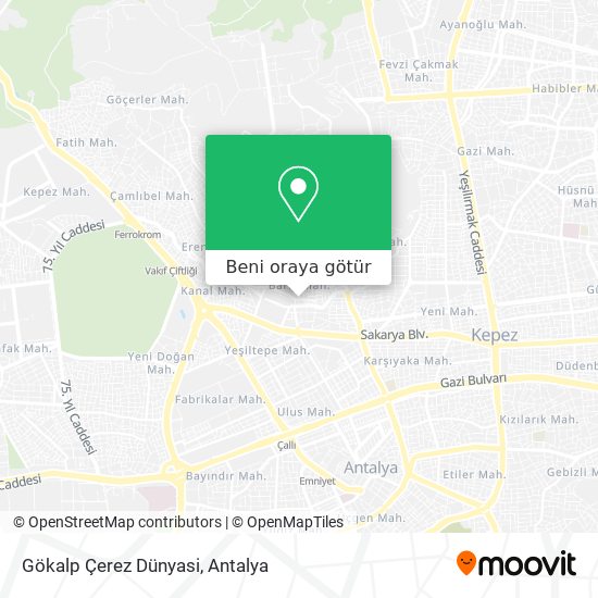 Gökalp Çerez Dünyasi harita
