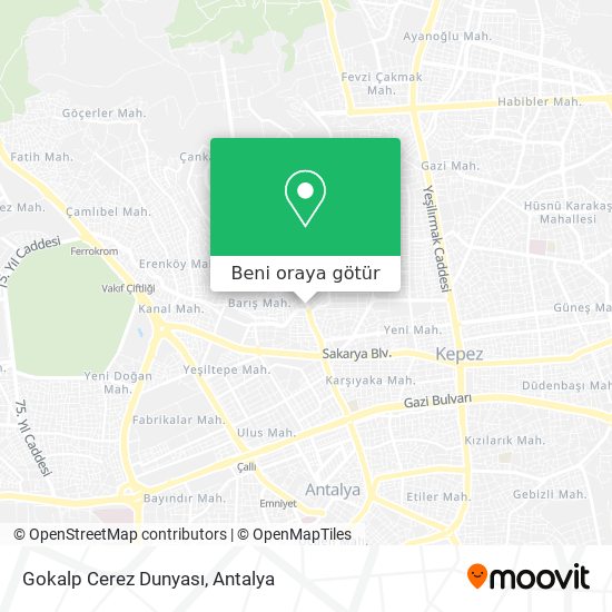 Gokalp Cerez Dunyası harita