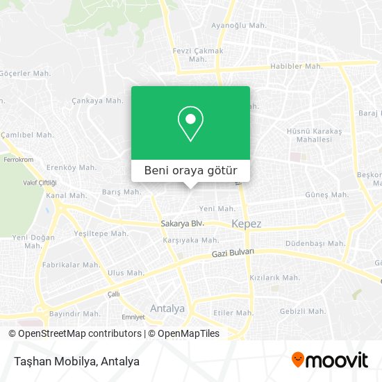 Taşhan Mobilya harita
