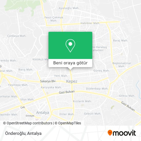 Önderoğlu harita