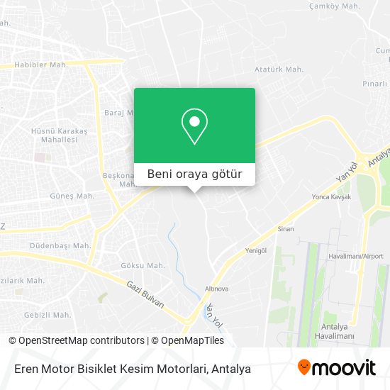Eren Motor Bisiklet Kesim Motorlari harita