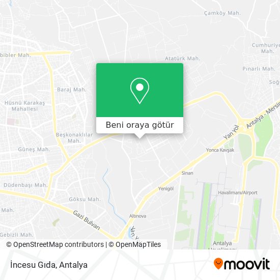 İncesu Gıda harita