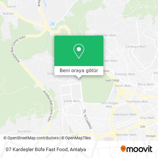 07 Kardeşler Büfe Fast Food harita
